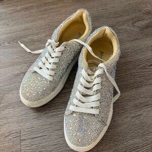 Betsey Johnson Silver Sneakers